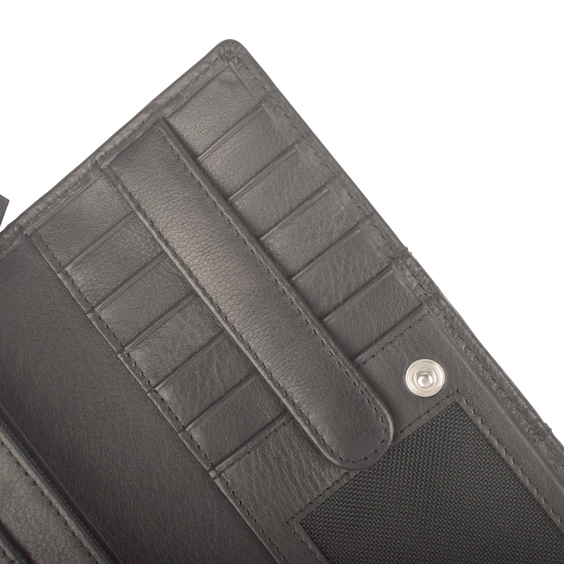 Maître small leather goods - Kirschroth Diedburg Purse Lh14Fz black - Gr. - L von Maître small leather goods