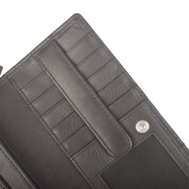 Maître small leather goods - Kirschroth Diedburg Purse Lh14Fz black - Gr. - L von Maître small leather goods