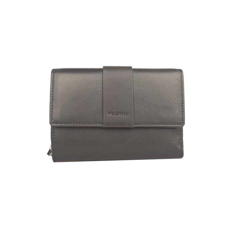 Maître small leather goods - Kirschroth Diethilde Purse Mh12Fz black - Gr. - M von Maître small leather goods