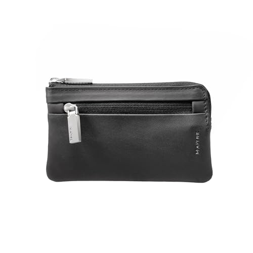 Maitre - Leder Schlüsseletui mit RFID-Schutz für Herren, Keycase mit separten Reißverschlussfach von Maitre