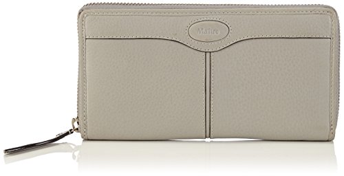 Maitre Faccio RV-Damenbörse 4060001182 Damen Geldbörsen 20x10x1 cm (B x H x T), Grau (Light Grey 801) von Maitre