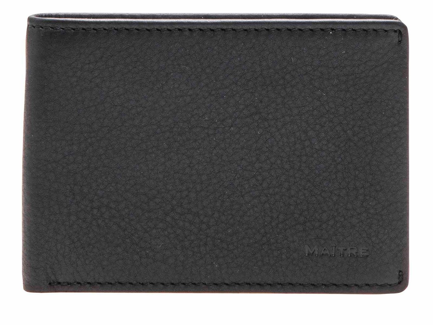 Maître Geldbörse 4060001466-900 black F3 Gerold Billfold Sh4 Geldbörse Leder (1 Stück, 1-tlg), RFID-Blocker von Maître