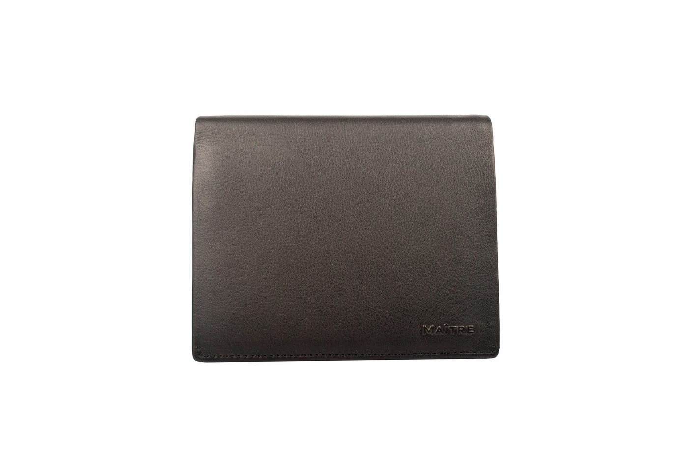 Maître Geldbörse Hundsbach 4060001493 Hamlet Billfold V11 Leder Geldbörse schwarz (1 Stück, 1-tlg., B/H/T)ca. 12,5/10/2 cm), RFID Schutz von Maître