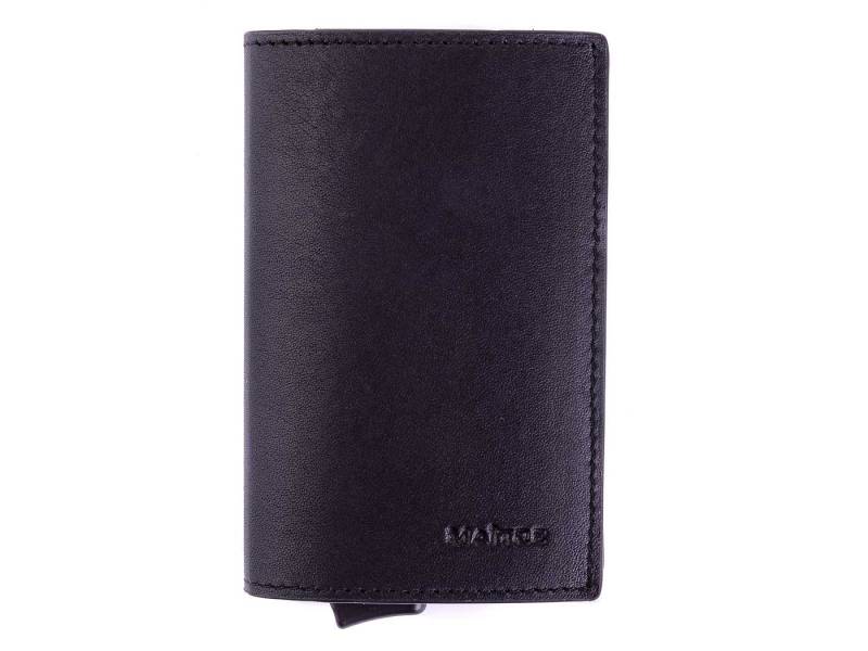 Maître Geldbörse c-one e-cage 4060001660 Kartenetui mit Schieber RFID schwarz (1-tlg), Vintagelook von Maître