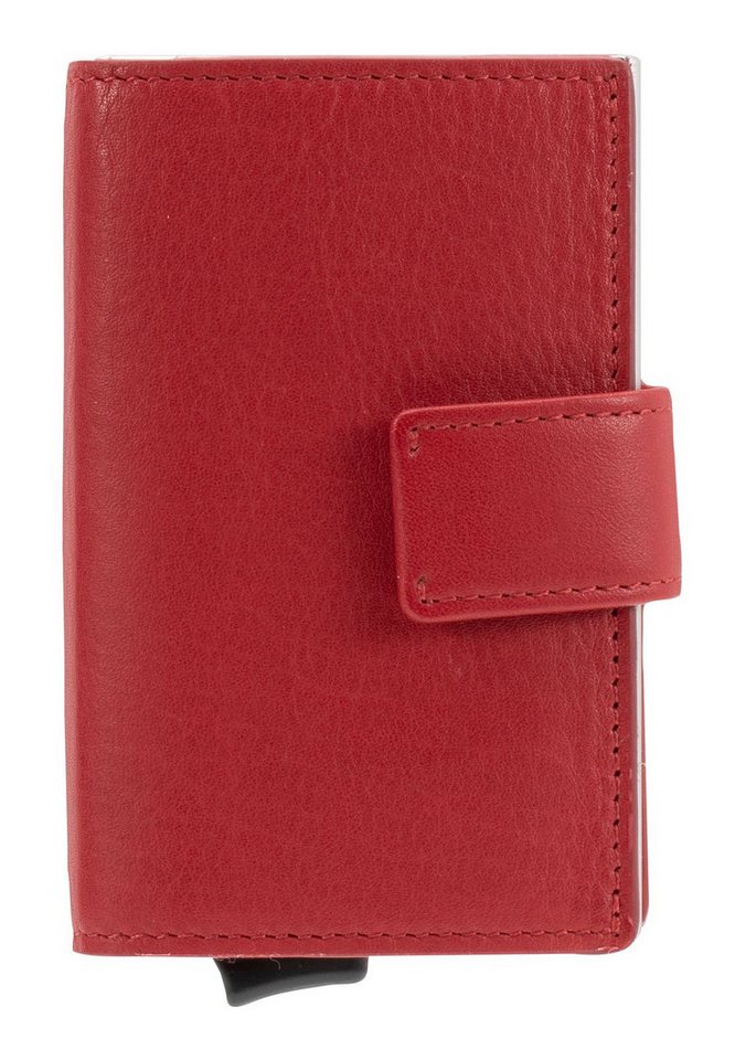 Maître Kartenetui C-Three E-Cage sv8, aus echtem Rindsleder mit RFID-Blocker Schutz von Maître