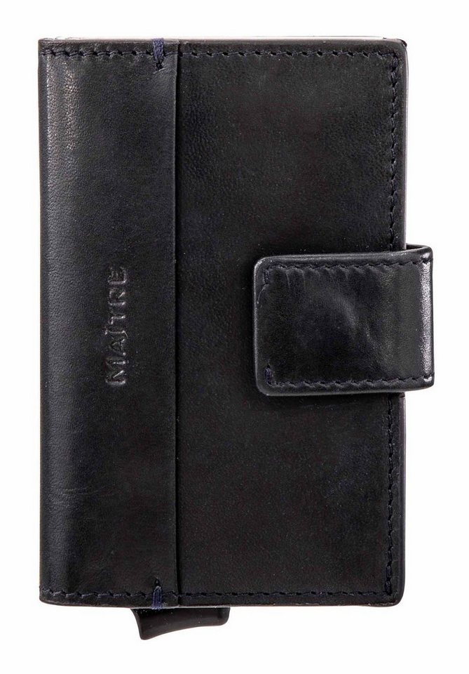 Maître Kartenetui C-Two E-Cage sv8, aus echtem Leder mit RFID-Blocker Schutz von Maître
