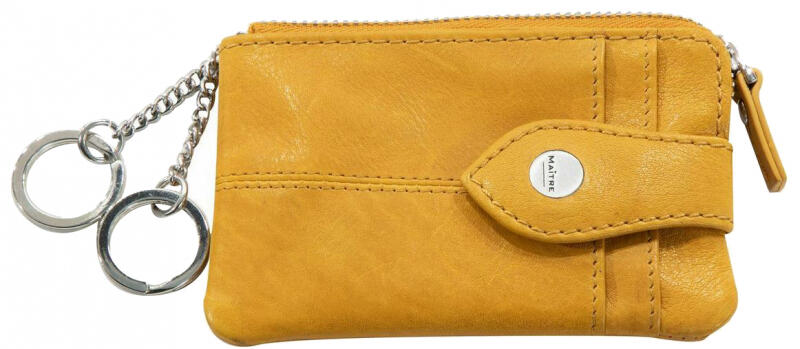 Maître - Maitre Indien Schlüsseltasche echt Leder gelb Gelb von Maître
