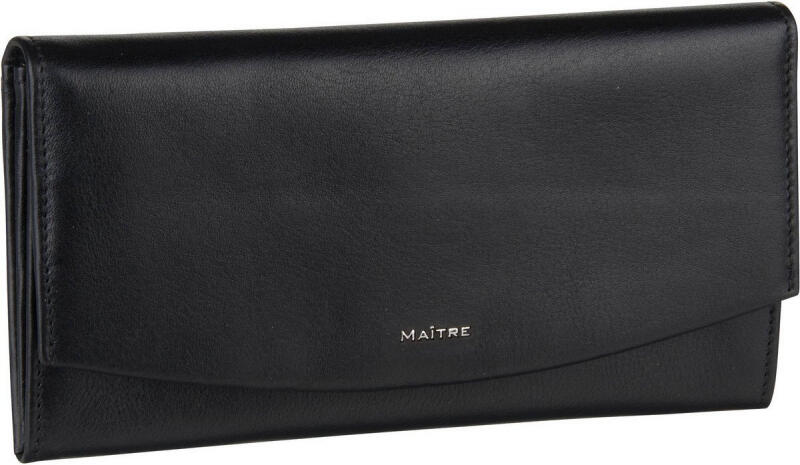 Maître - Maitre Leisel Diedburg Damenlangbörse echt Rindsleder black Schwarz von Maître