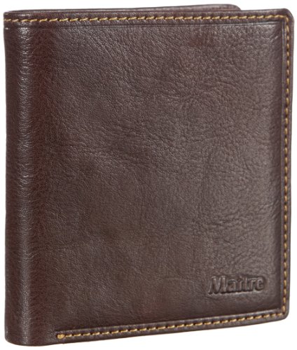 Maitre dario 06/32/07423, Unisex - Erwachsene Portemonnaies, Braun (dunkelbraun 15), 9x11x2 cm (B x H x T) von Maitre