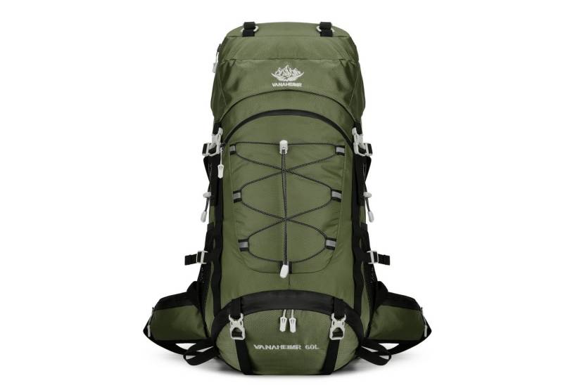 Maity Wanderrucksack 60L Ultraleichter Wasserdichter ergonomisch Trekkingrucksack (mit Regenhülle, mit Hüftgurt und Bauchtasche), Multifunktions Reisetasche für Klettern Camping Urlaub von Maity