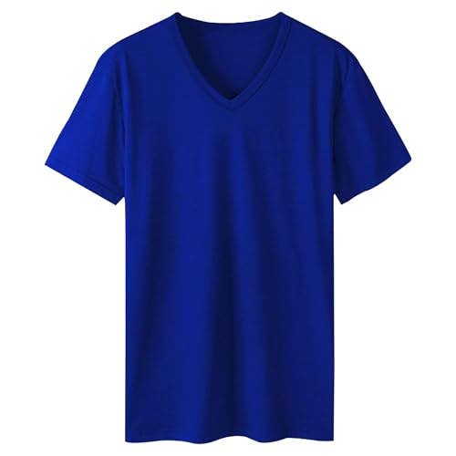 Herren Tiefer V-Ausschnitt Schnell Trocknende T-Shirts Atmungsaktive Feuchtigkeitsableitende Workout Tees Leichte Einfarbig Casual Tops, blu, 3XL Herren Tiefer V-Ausschnitt Schnell Trocknende T-Shirts Atmungsaktive Feuchtigkeitsableitende Workout Tees Leichte Einfarbig Casual Tops, blu, 3XL von Maiyifu-GJ