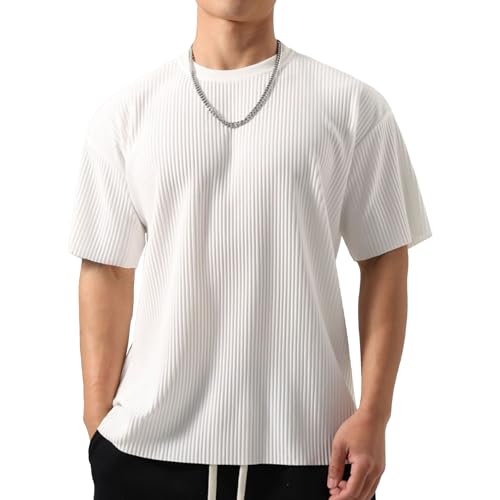 Maiyifu-GJ Herren Big & Hoch Loose Fit Sport Casual Kurzarm T-Shirts Atmungsaktive Baumwolle Bequeme Outdoor Fitness Tees, blank, 3XL Maiyifu-GJ Herren Big & Hoch Loose Fit Sport Casual Kurzarm T-Shirts Atmungsaktive Baumwolle Bequeme Outdoor Fitness Tees, blank, 3XL von Maiyifu-GJ