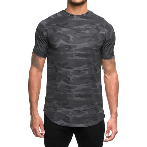 Schnell trocknendes atmungsaktives leichtes T-Shirt für Herren Sommer Workout Training Gym Athletic Feuchtigkeitstransport T-Shirt, Graya, 3XL Schnell trocknendes atmungsaktives leichtes T-Shirt für Herren Sommer Workout Training Gym Athletic Feuchtigkeitstransport T-Shirt, Graya, 3XL von Maiyifu-GJ