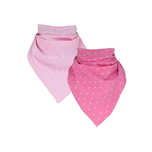 2er Set Halstuch Dreieckstuch Kopftuch Mädchen Kinder rosa/pink Frühling Herbst, Farbe: Rosa/Pink von Maja