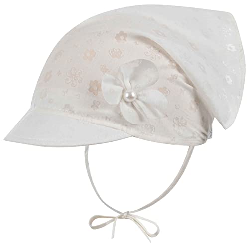 Kopftuch Mädchen Baby Mütze Sommer Schirmmütze Baumwolle, Farbe: Creme, Größe: M(44/46) von Maja