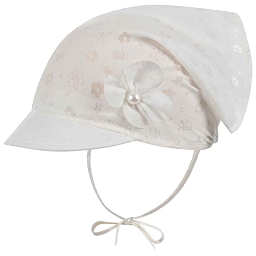 Kopftuch Mädchen Baby Mütze Sommer Schirmmütze Baumwolle, Farbe: Creme, Größe: XS(36/38) von Maja