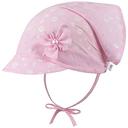 Kopftuch Mädchen Baby Mütze Sommer Schirmmütze Baumwolle, Farbe: Rosa, Größe: M(44/46) von Maja