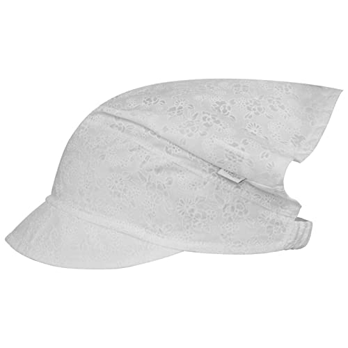 Kopftuch Sommer Mütze Schirmmütze Mädchen Baumwolle Blumen, Farbe: Weiß3, Größe: 50-52 von Maja