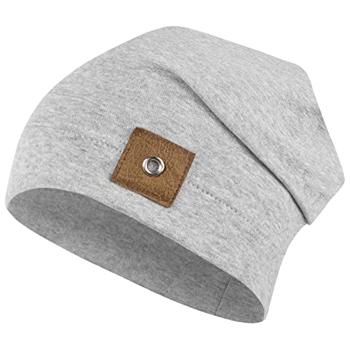 Mütze Beanie Jungen Übergangsmütze Frühling Herbst (Grau - hell, 50-52) von Maja