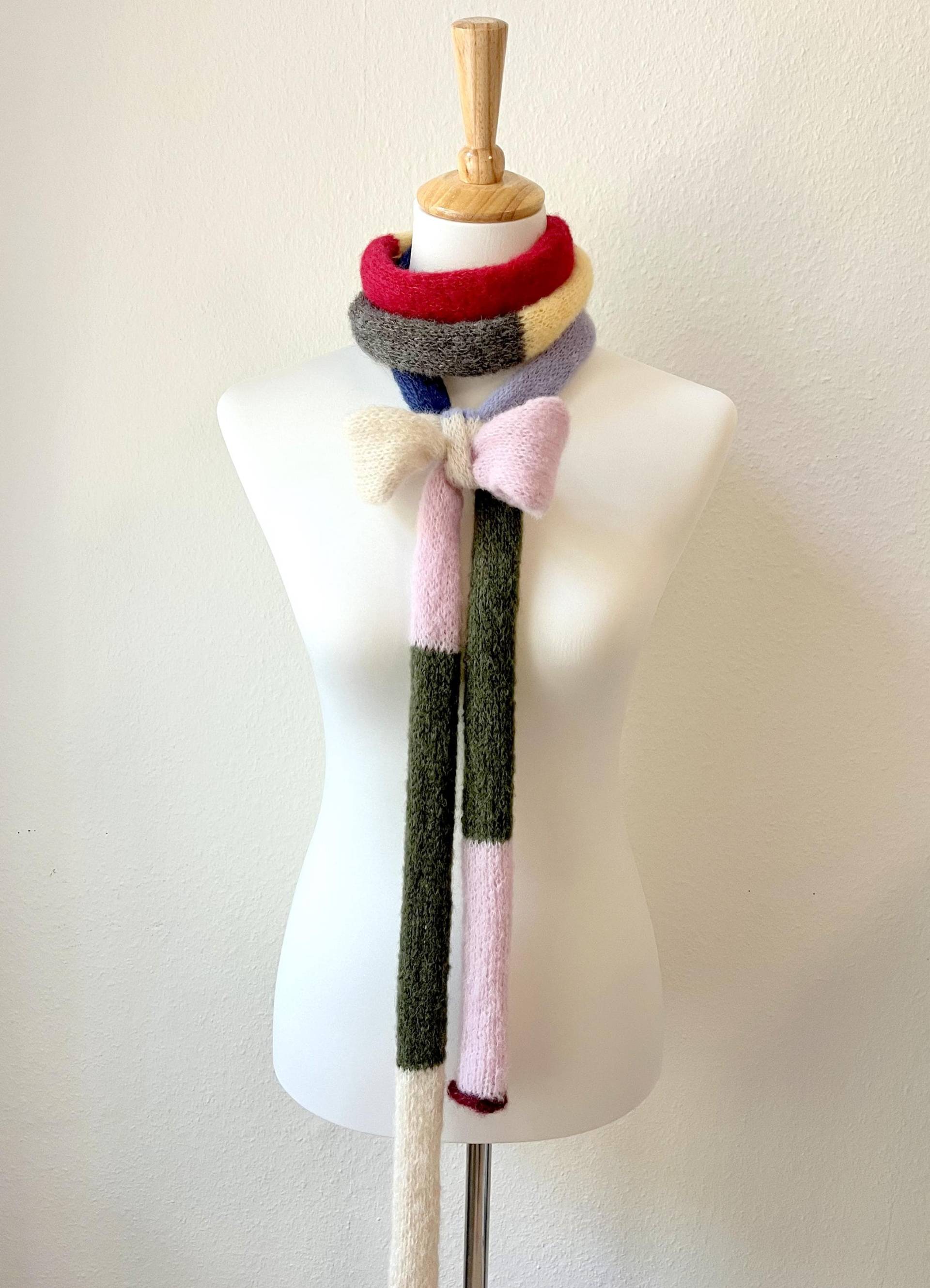 Alpakaschal Skinny Scarf Wollschal Mit Alpaka Und Seide von MajaCelineDE