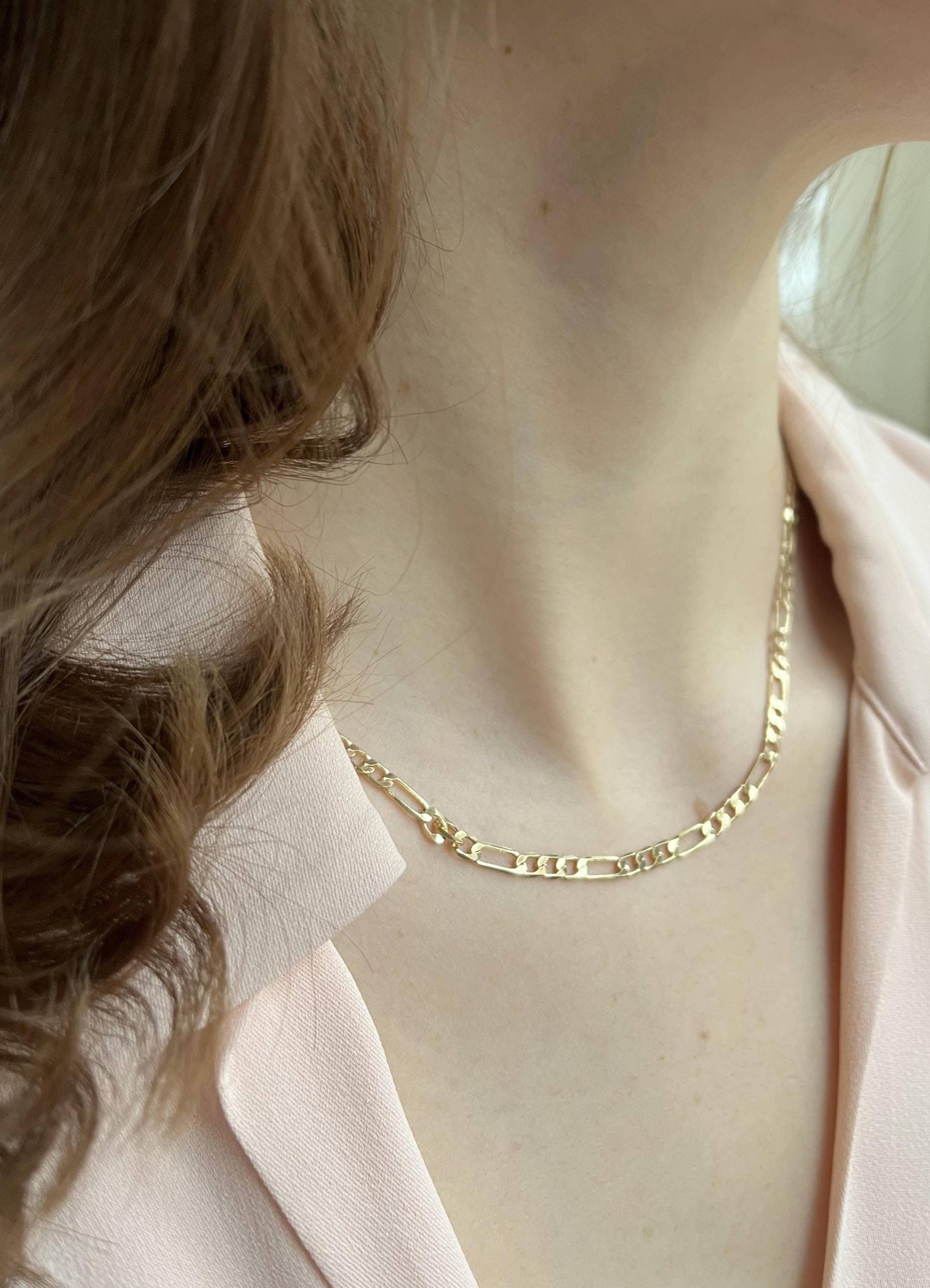 Goldkette Panzerkette Mit 24 Karat Vergoldung U. Verschluss 925 Sterling Silber Vergoldet von MajaCelineDE