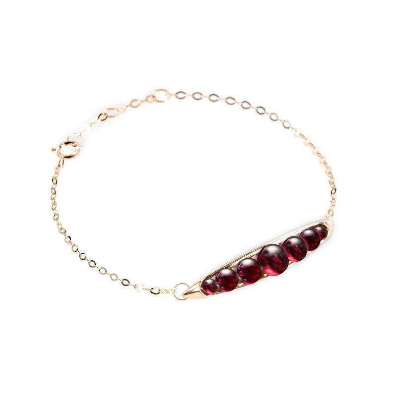 Granat Armband Schmuck, Januar Geburtsstein Für Mama, Rote Fruchtbarkeit Bar Gold, Stein Schmuck von MajadeJewelryDesign