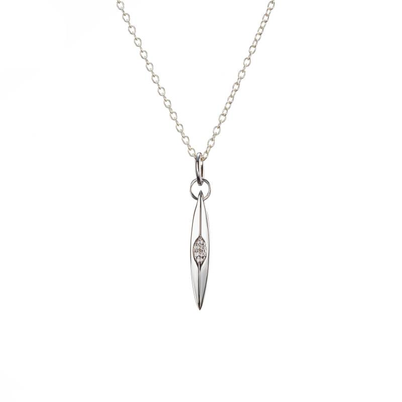 Moissanit Halskette Schmuck, Diamant Alternative April Geburtsstein Halskette, Asha Stein Anhänger, Zu von MajadeJewelryDesign