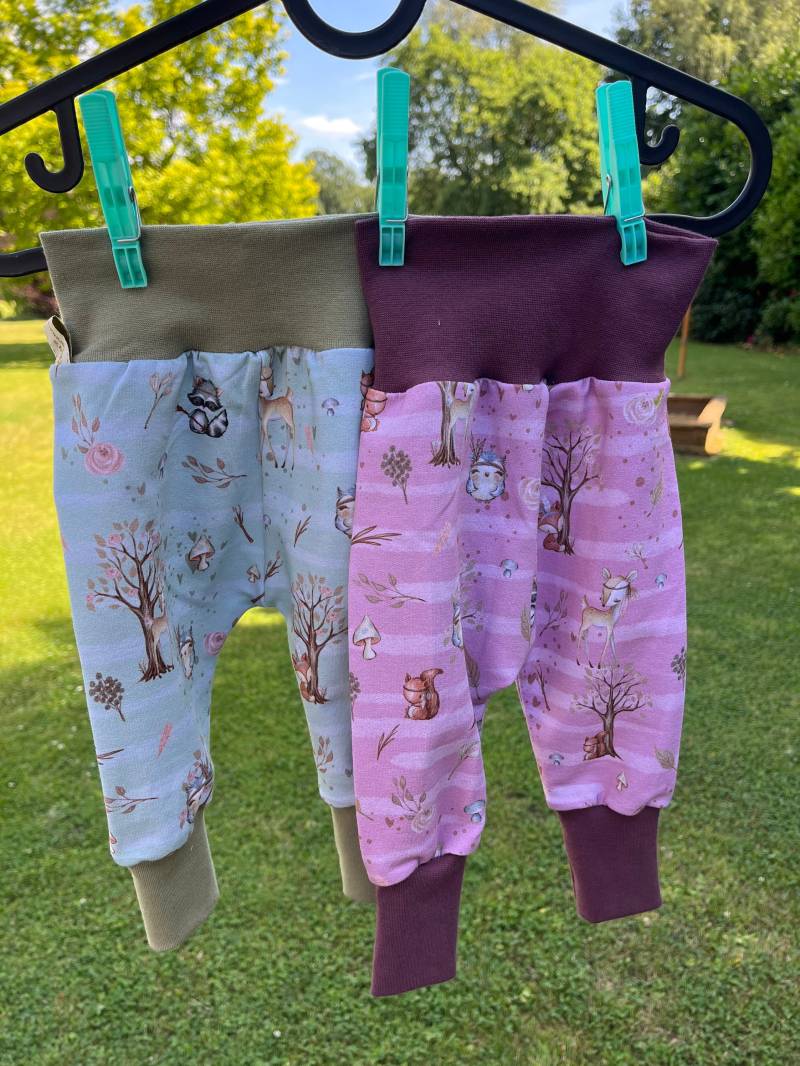 Süße Baby Pumphose in Gr 56-98 Mit Babytieren, Eule, Reh, Hasen Süße Baby Pumphose in Gr 56-98 Mit Babytieren, Eule, Reh, Hasen von MajasZauberstube