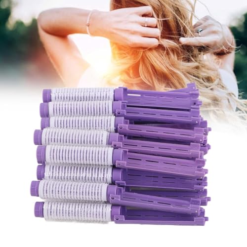 Majatou Selbst Grip Keramik Ionische Thermische Haarwalzen, Salonqualität Haarwalzen, 20 Stücke Haarrundeisen, Flauschiges Haar -Locken -Eisen für Frauen Girls Haarhaarlehre Styling (Lila) von Majatou