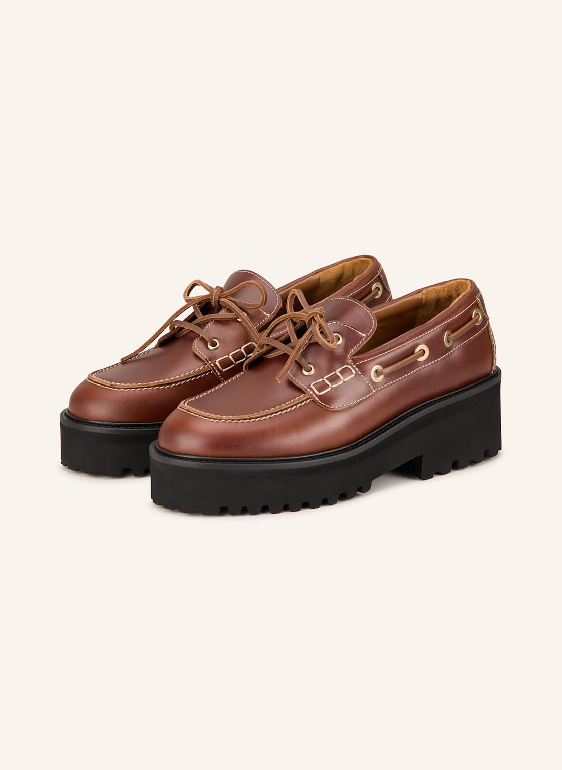 Maje Bootsschuhe braun von Maje