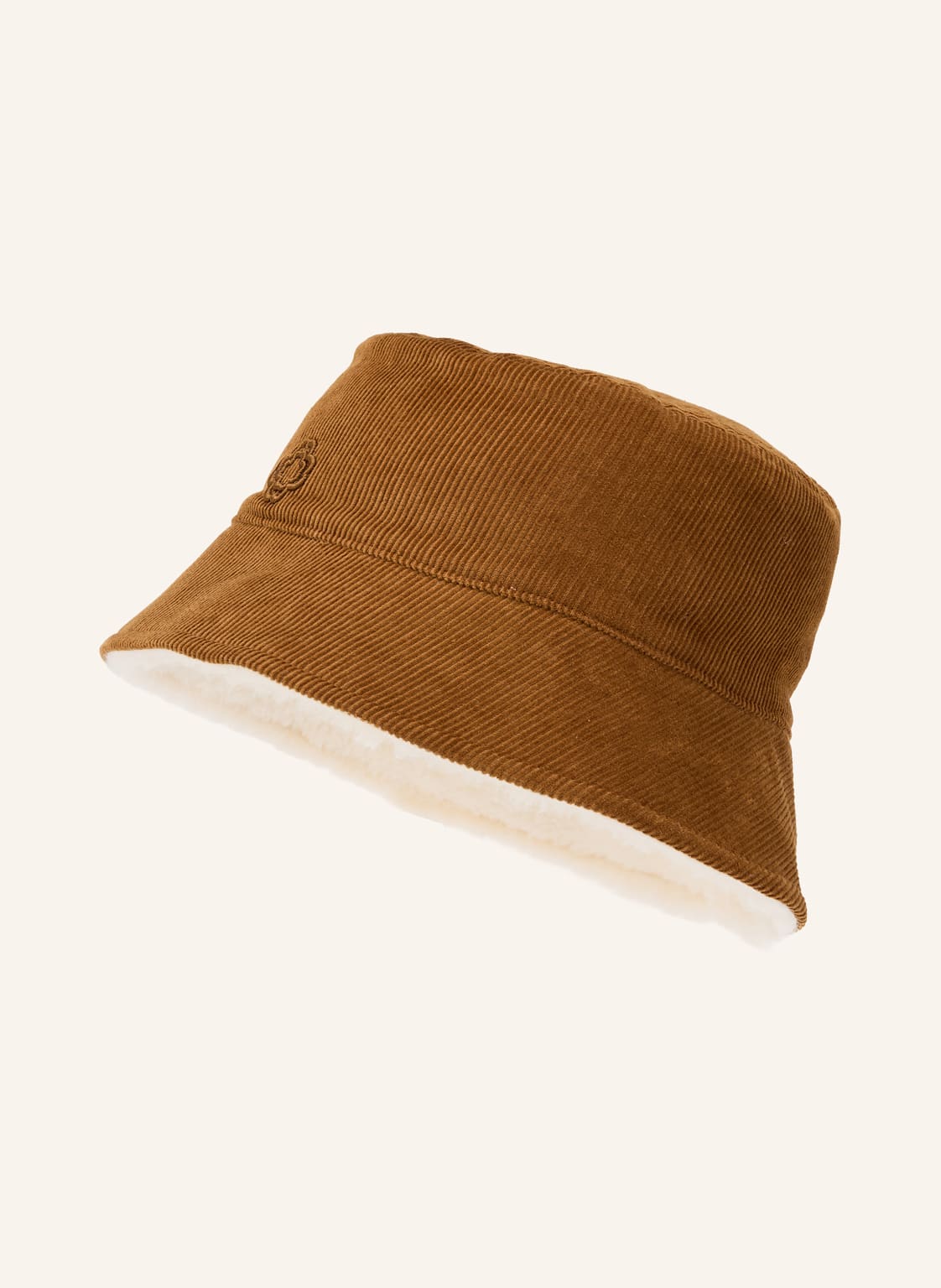 Maje Bucket-Hat Aus Cord braun von Maje