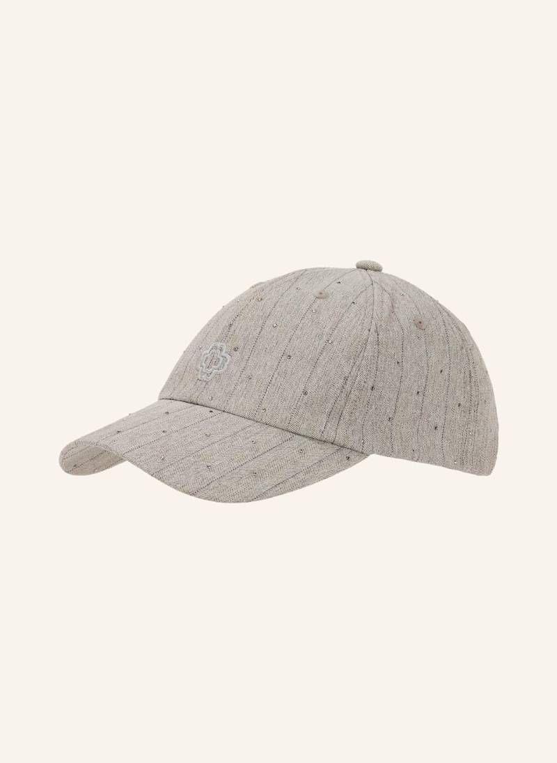 Maje Cap Mit Schmucksteinen grau von Maje
