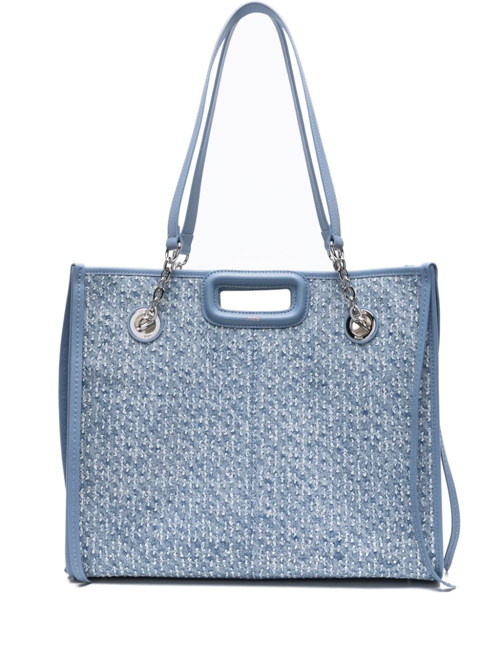 Maje Denim-Shopper mit Strass - Blau von Maje