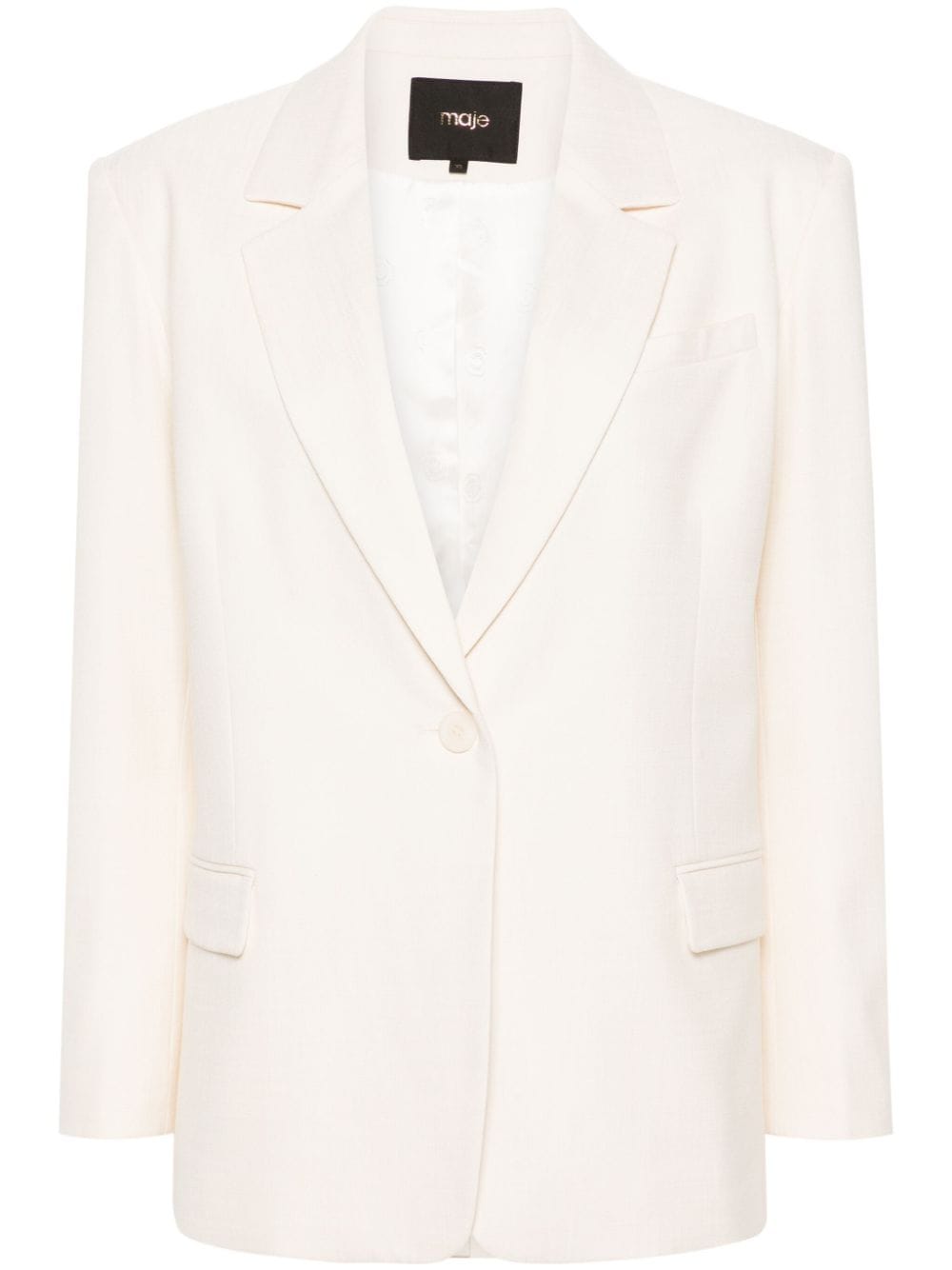 Maje Einreihiger Vivaldi Blazer - Nude von Maje