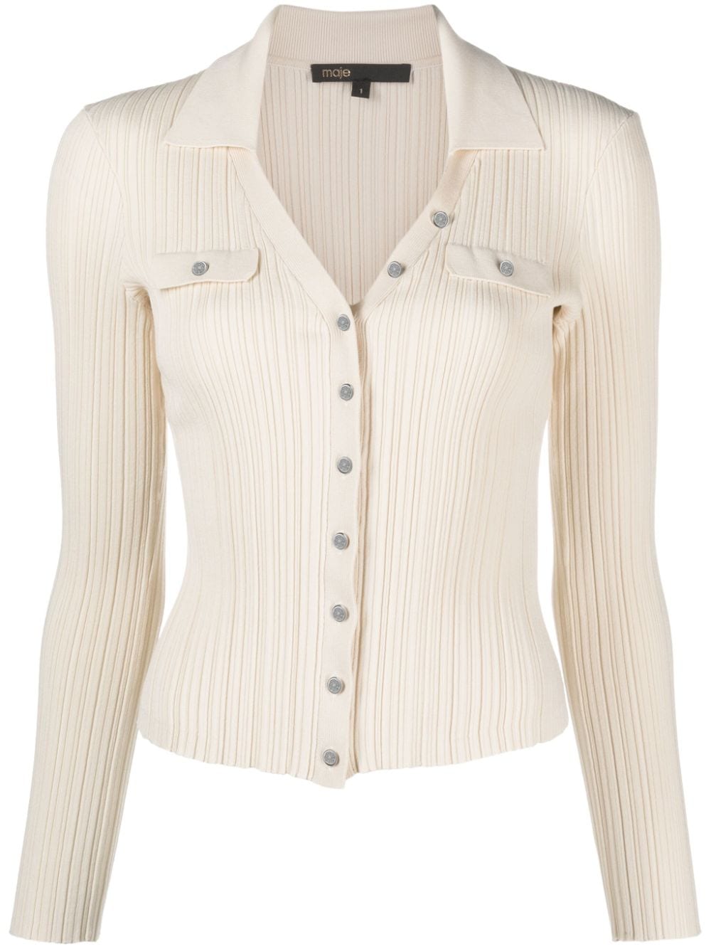 Maje Gerippter Cardigan - Nude von Maje