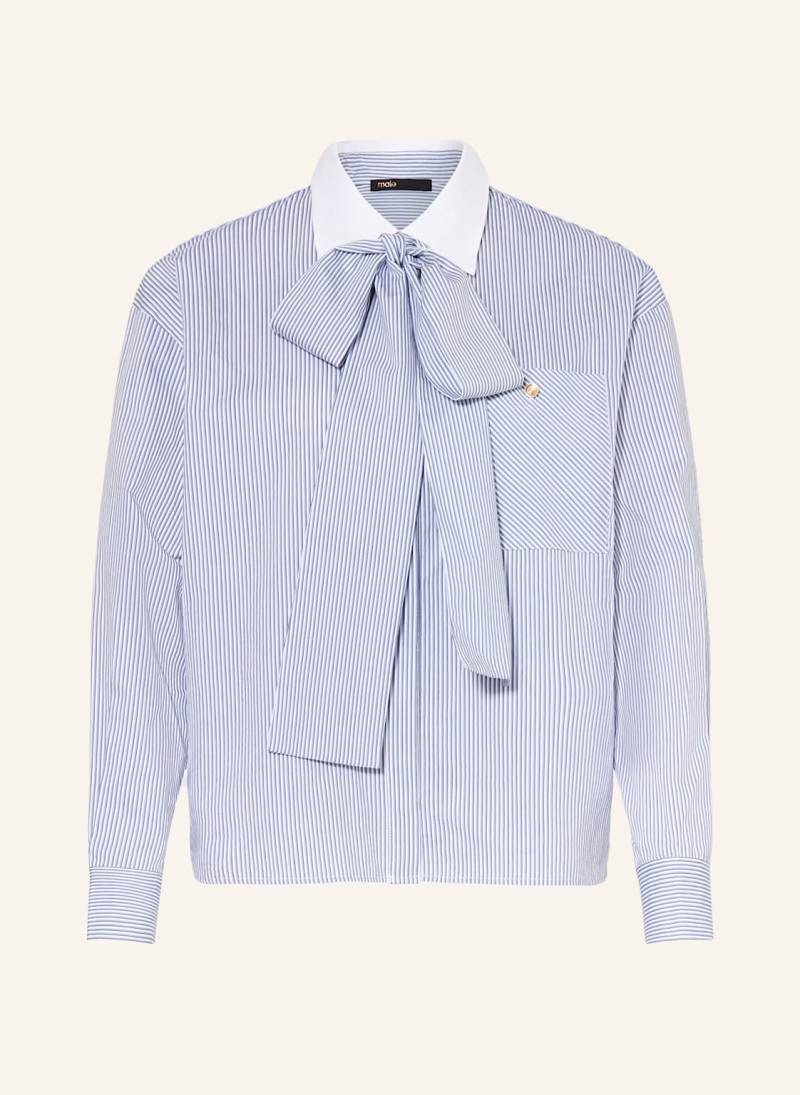 Maje Hemdbluse Cheliere Mit Abnehmbarer Schluppe blau von Maje