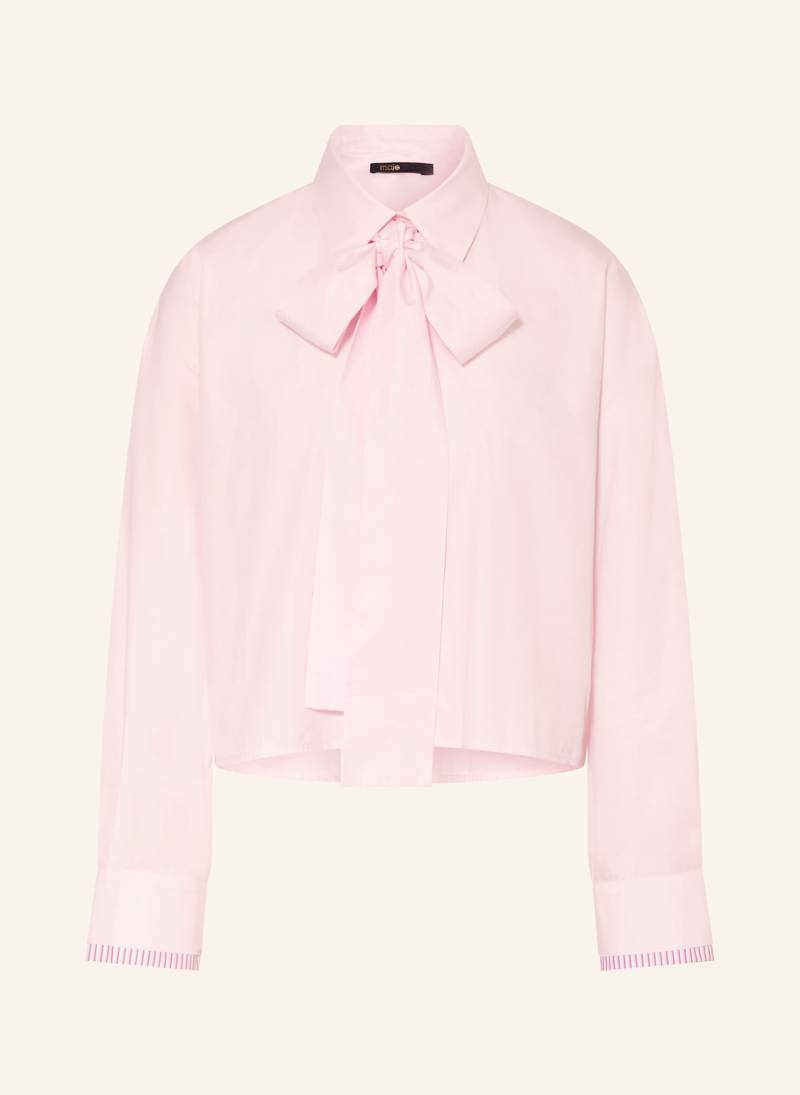 Maje Hemdbluse Mit Abnehmbarer Schluppe pink von Maje