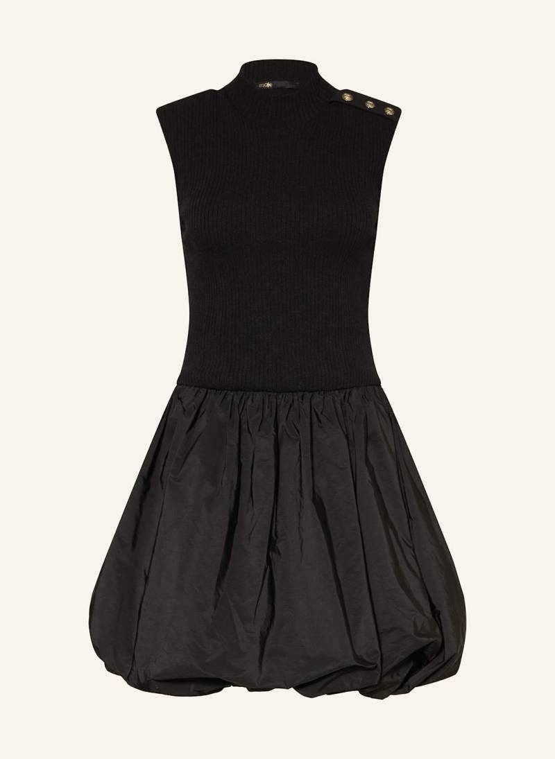 Maje Kleid Im Materialmix schwarz von Maje