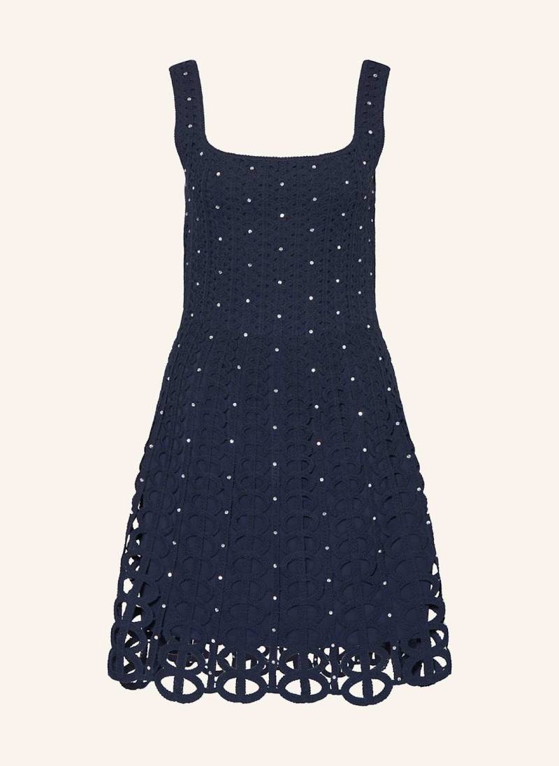 Maje Kleid Mit Schmucksteinen blau von Maje