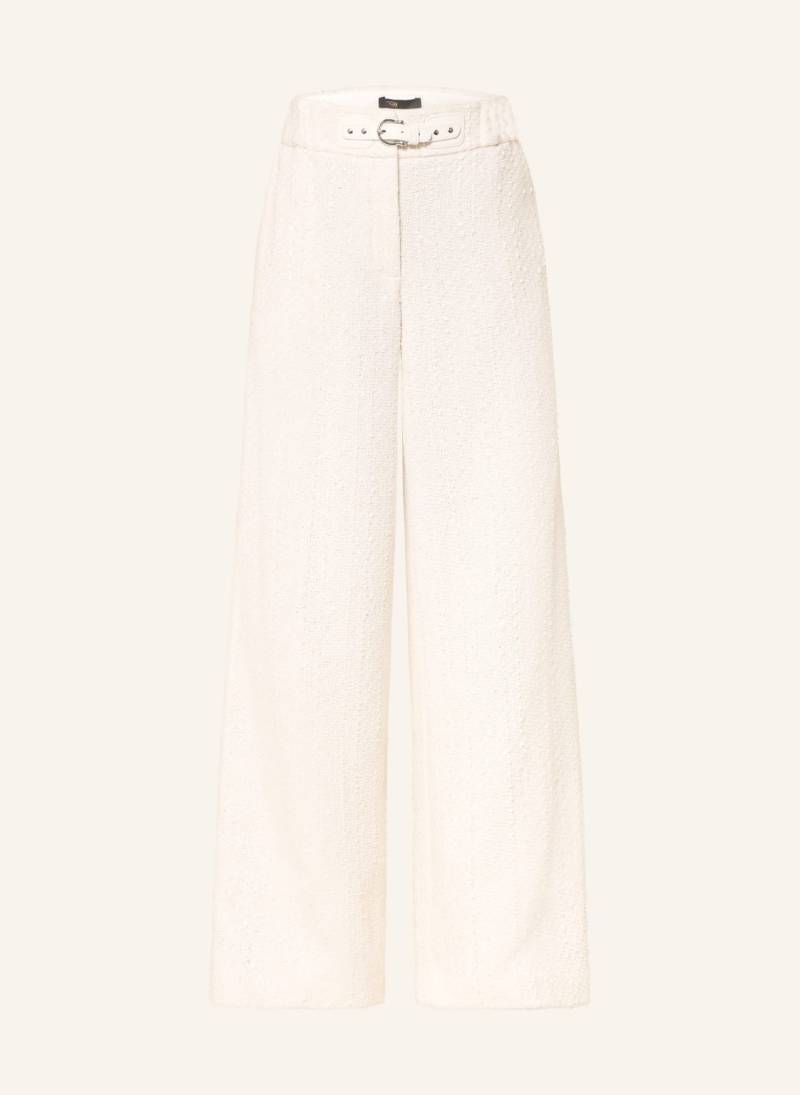 Maje Marlenehose Aus Tweed weiss von Maje
