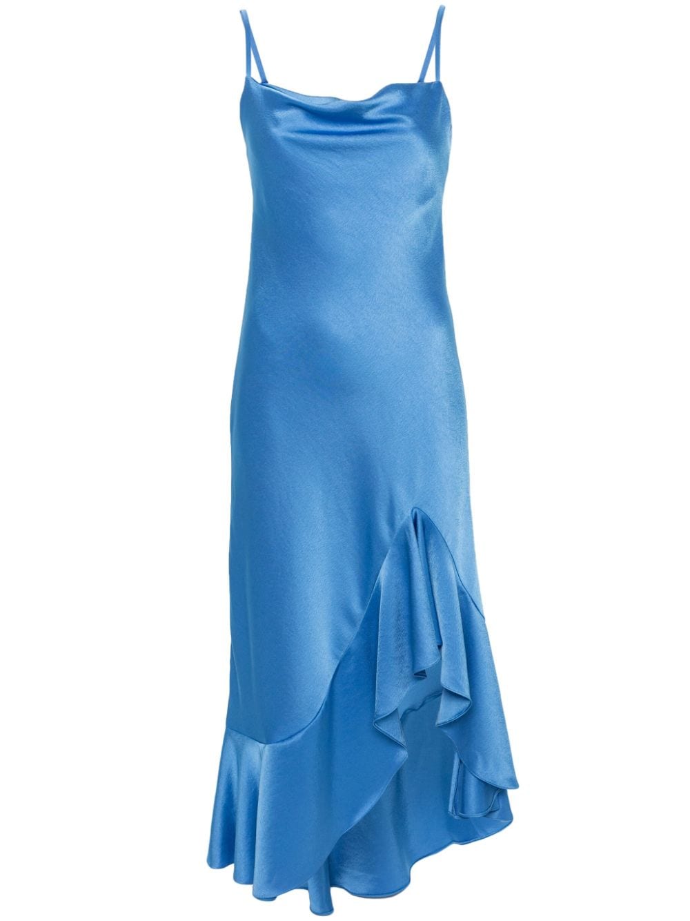 Maje Rasmino Midikleid aus Satin - Blau von Maje