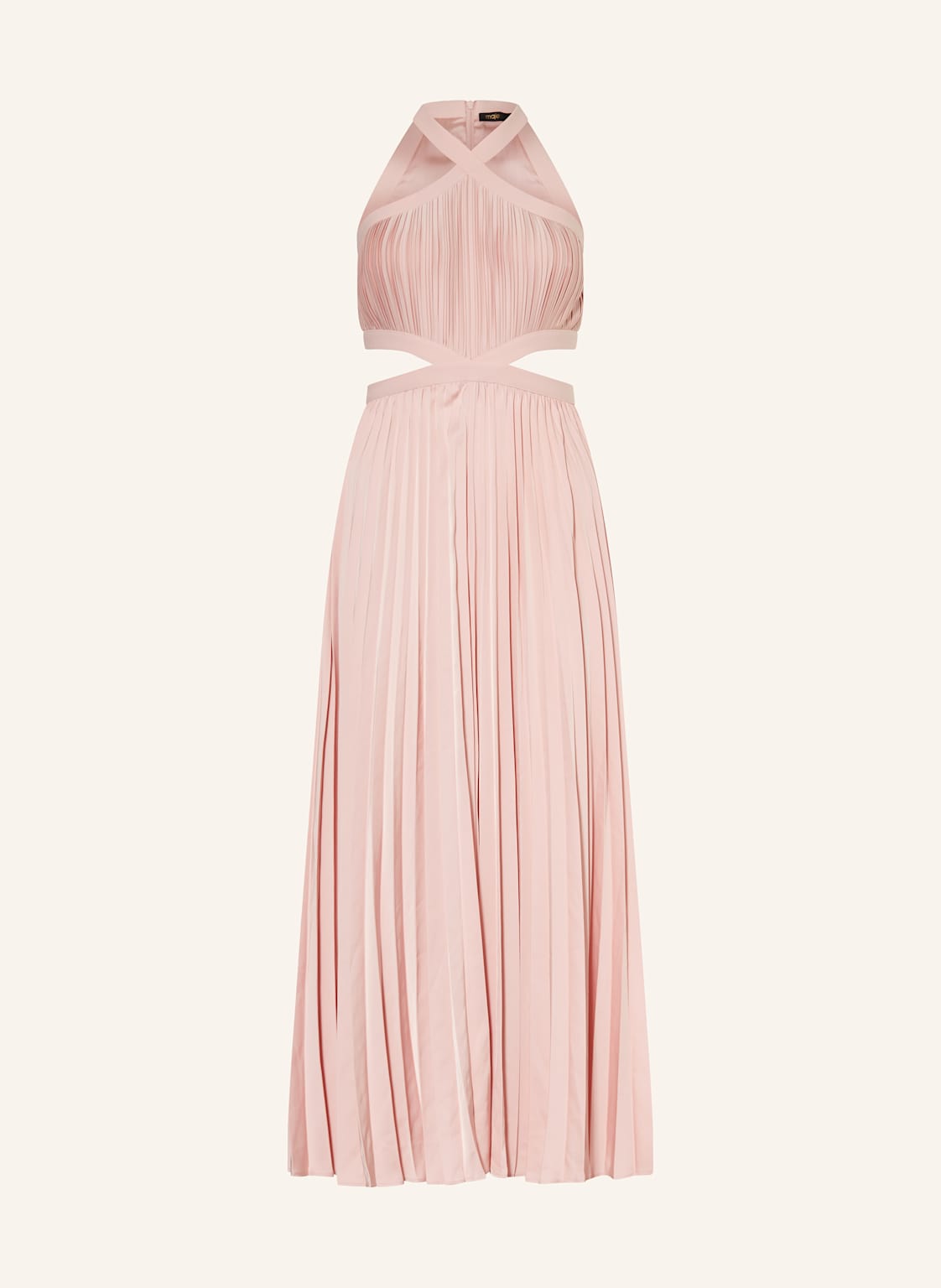 Maje Satinkleid Mit Plissees Und Cut-Out rosa von Maje