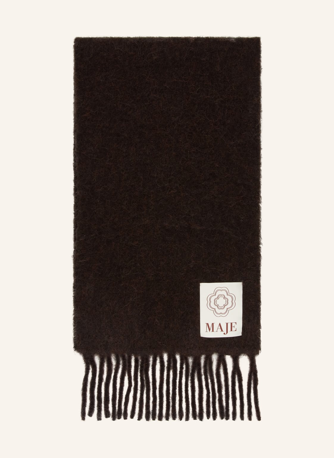 Maje Schal Mit Alpaka braun von Maje