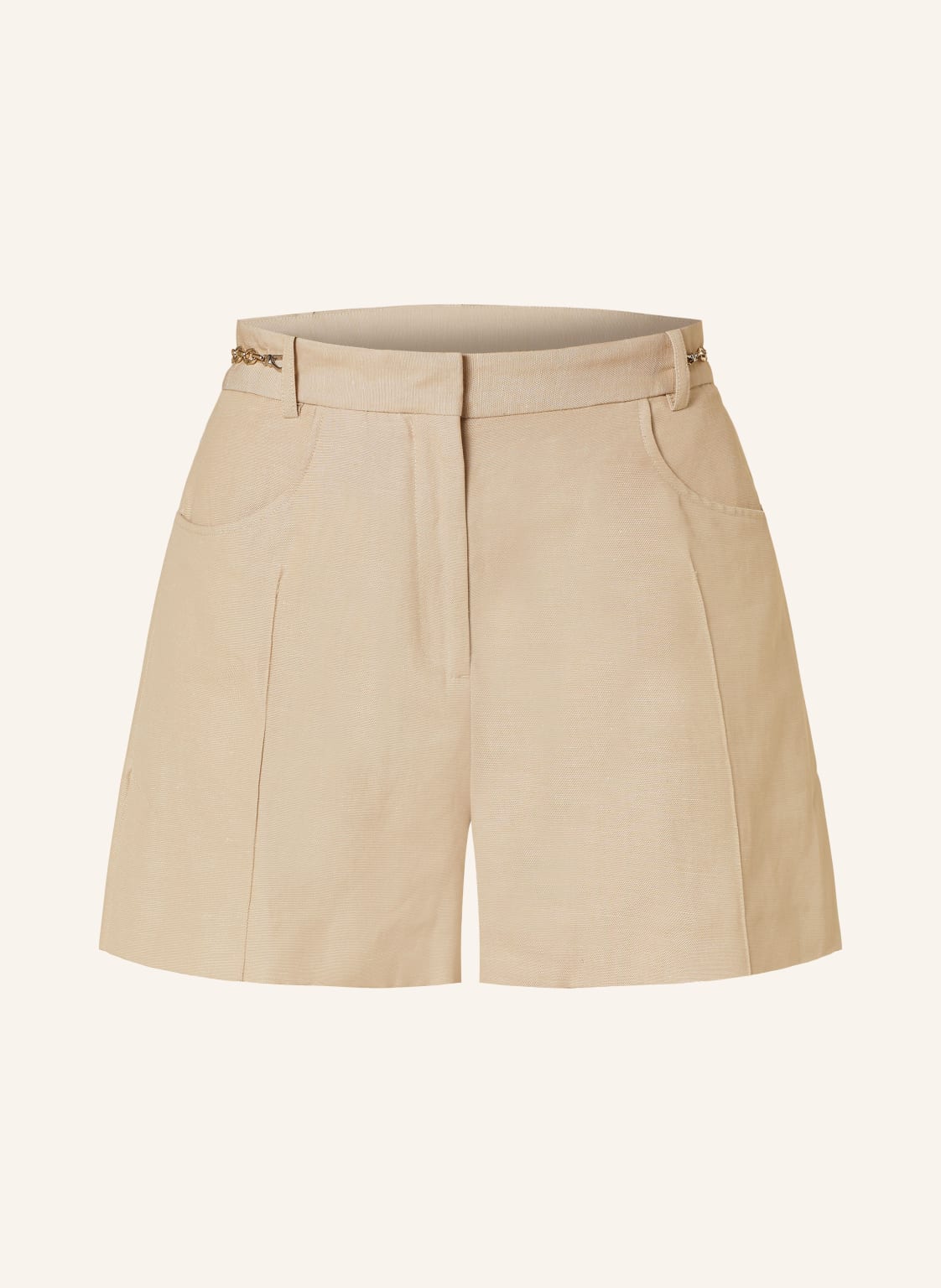 Maje Shorts Mit Leinen beige von Maje