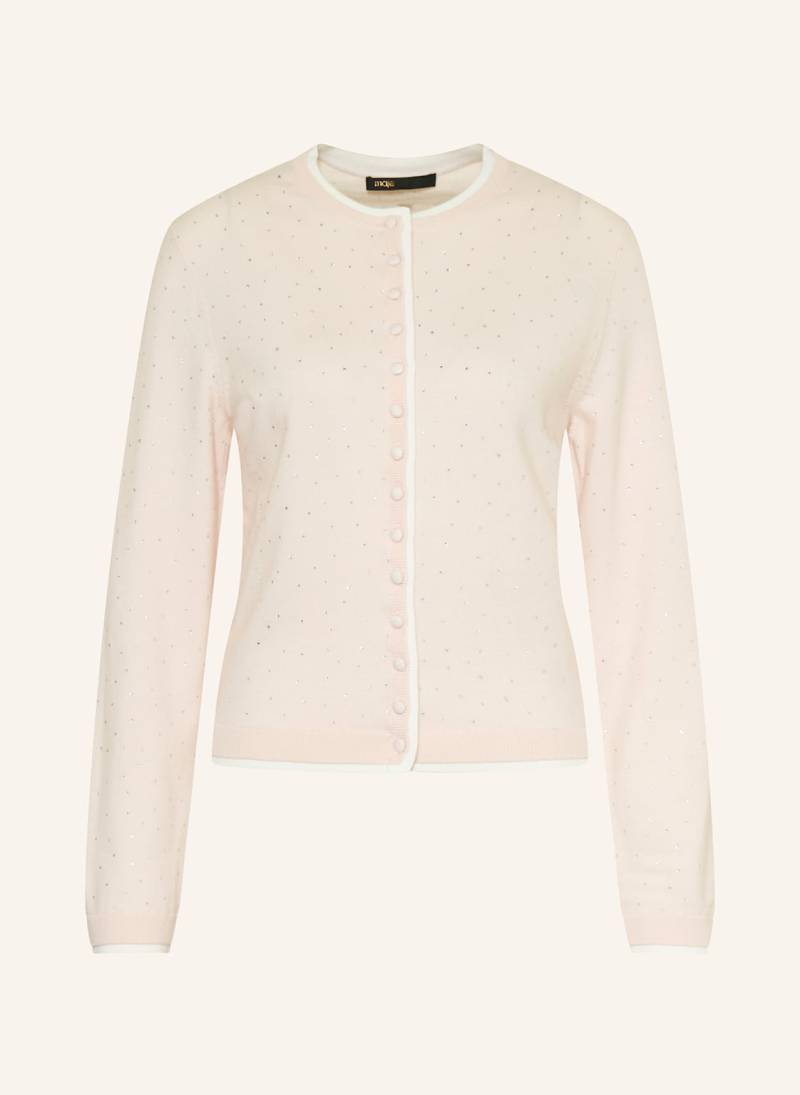 Maje Strickjacke Mit Schmucksteinen rosa von Maje