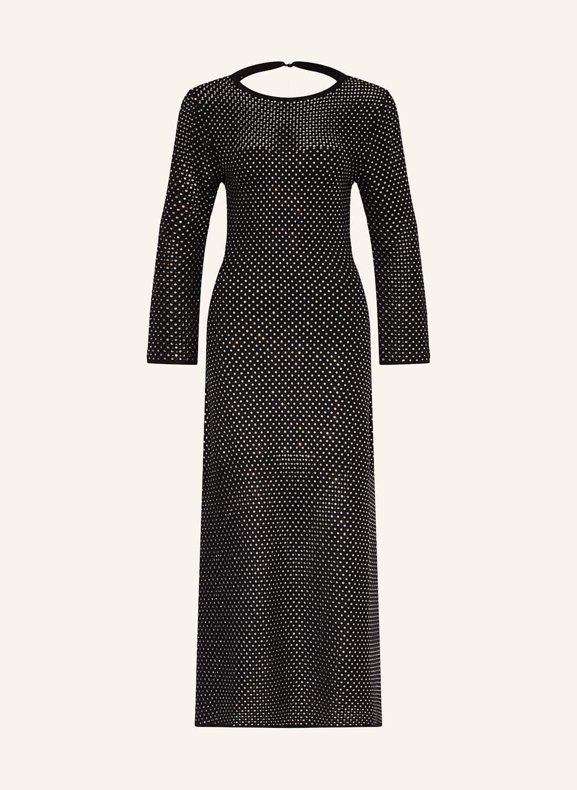 Maje Strickkleid Mit Cut-Out Und Schmucksteinen schwarz Maje Strickkleid Mit Cut-Out Und Schmucksteinen schwarz von Maje