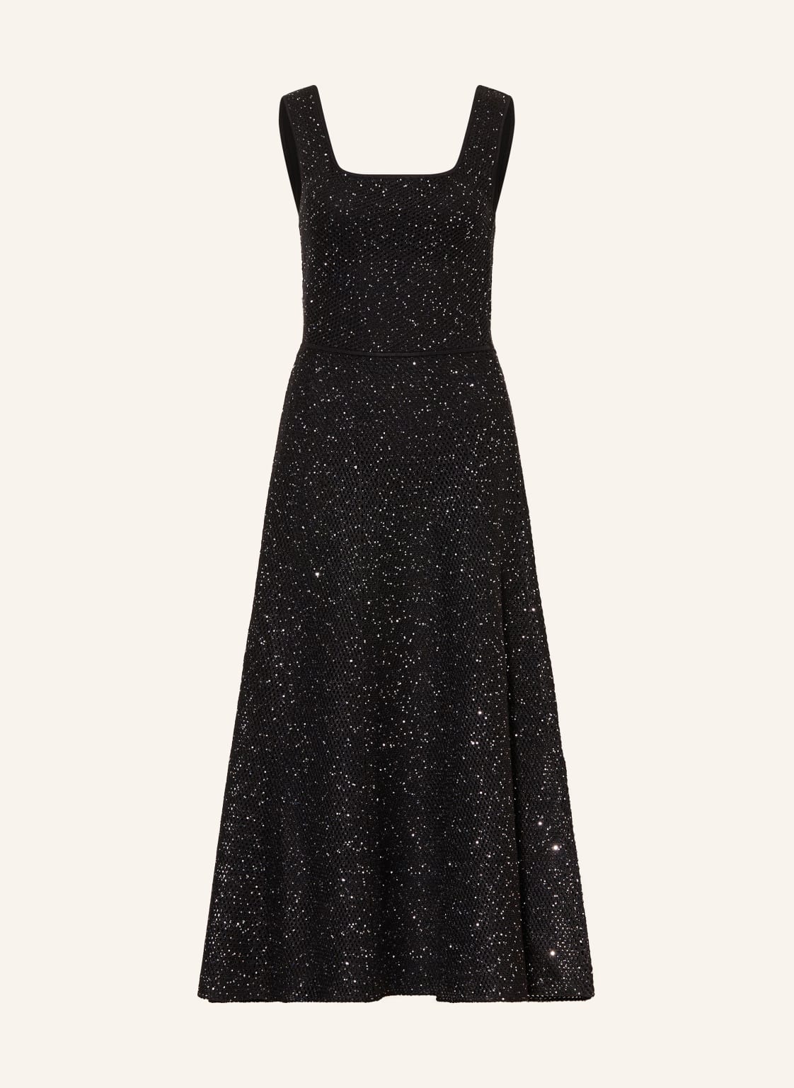 Maje Strickkleid Mit Pailletten Und Glitzergarn schwarz von Maje