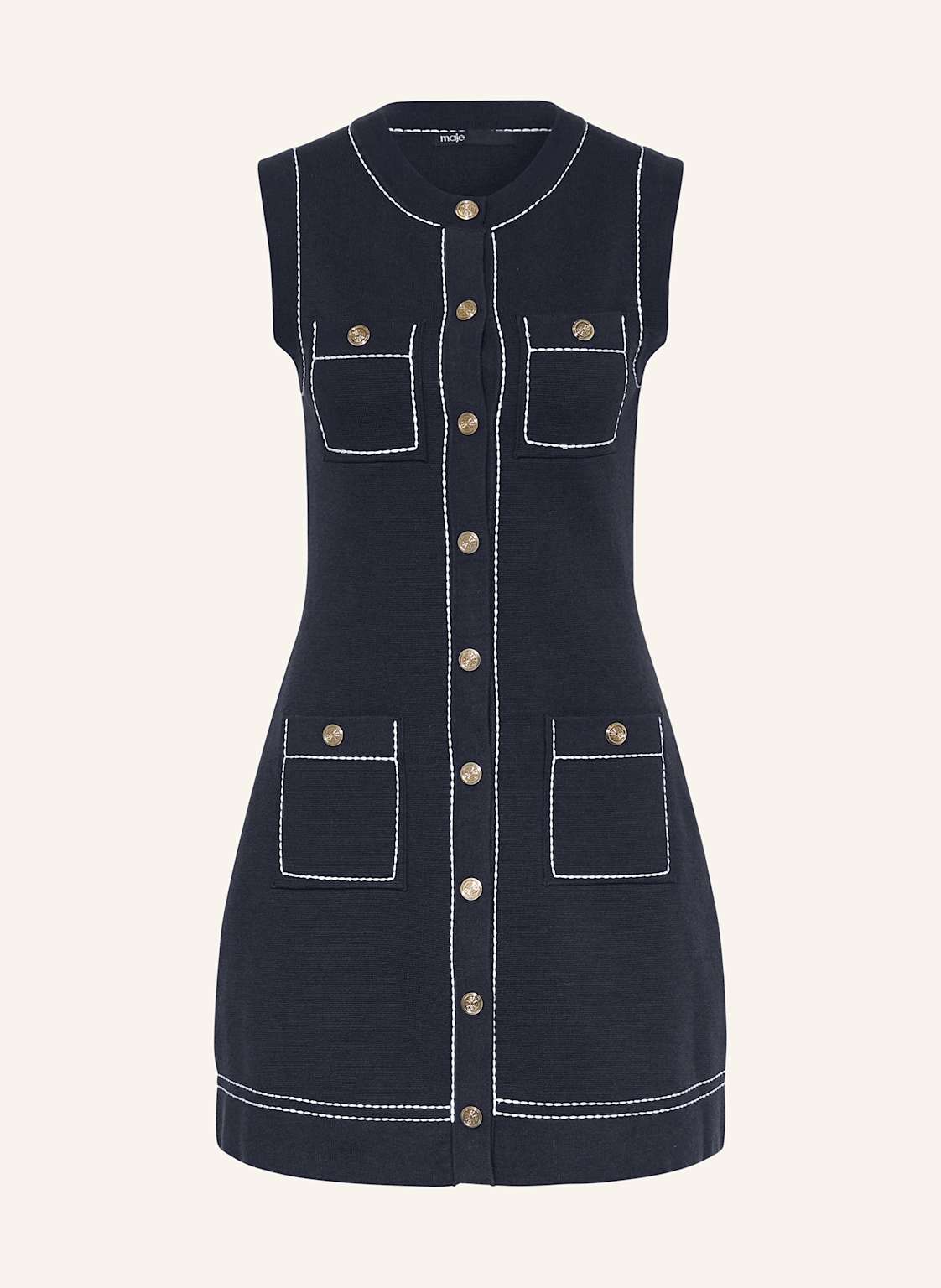 Maje Strickkleid blau von Maje