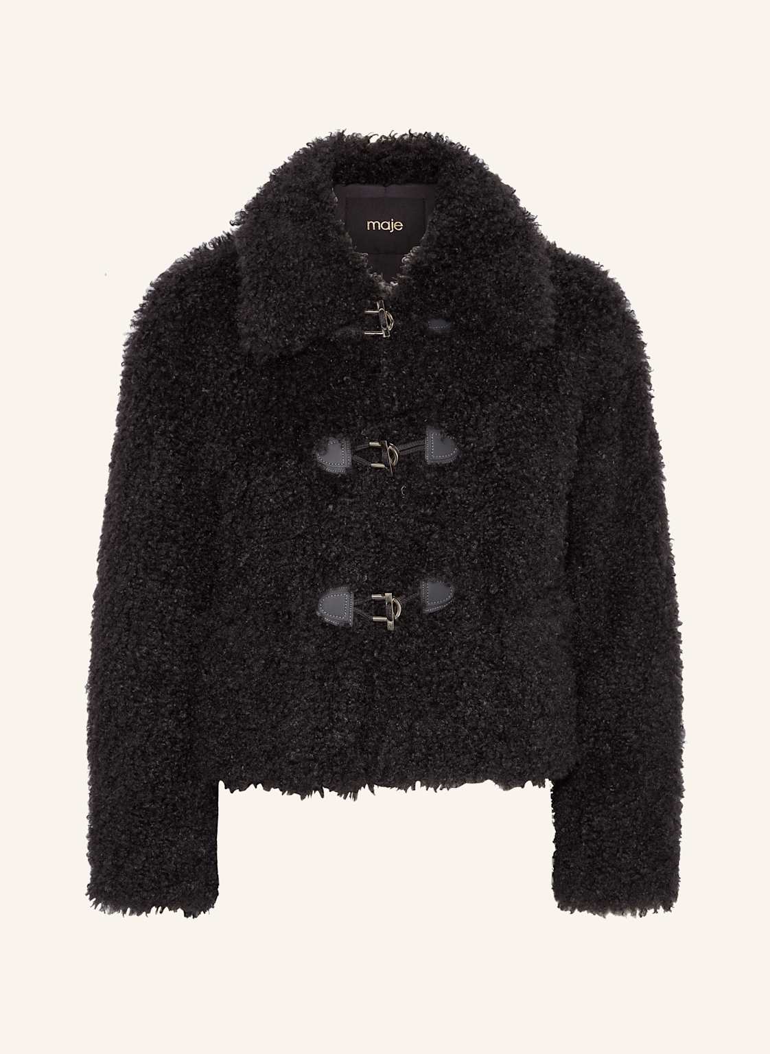 Maje Teddyfell-Jacke grau Maje Teddyfell-Jacke grau von Maje