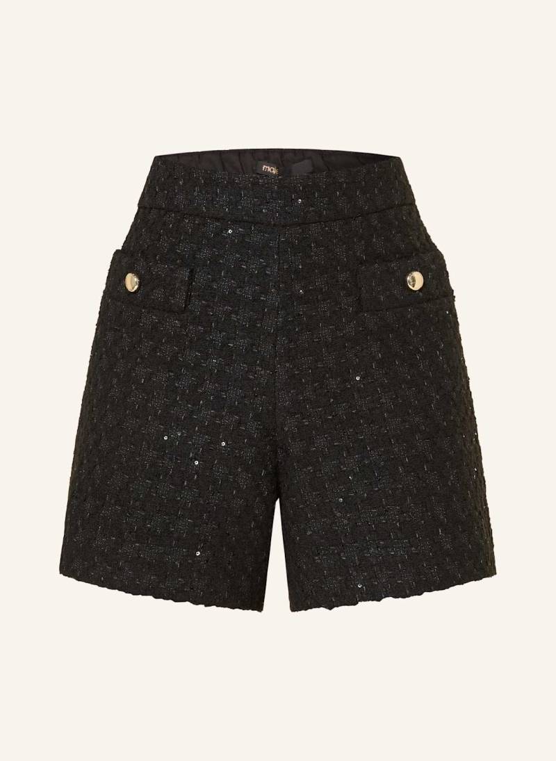 Maje Tweed-Shorts Mit Pailletten schwarz Maje Tweed-Shorts Mit Pailletten schwarz von Maje